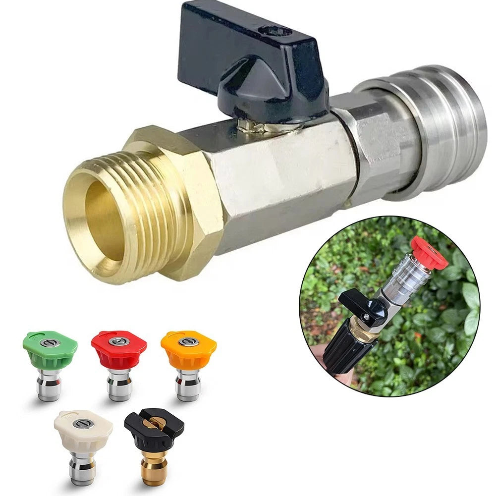 Quick Connector Valve Hose Switch for Pressure Washer (14 Inch)