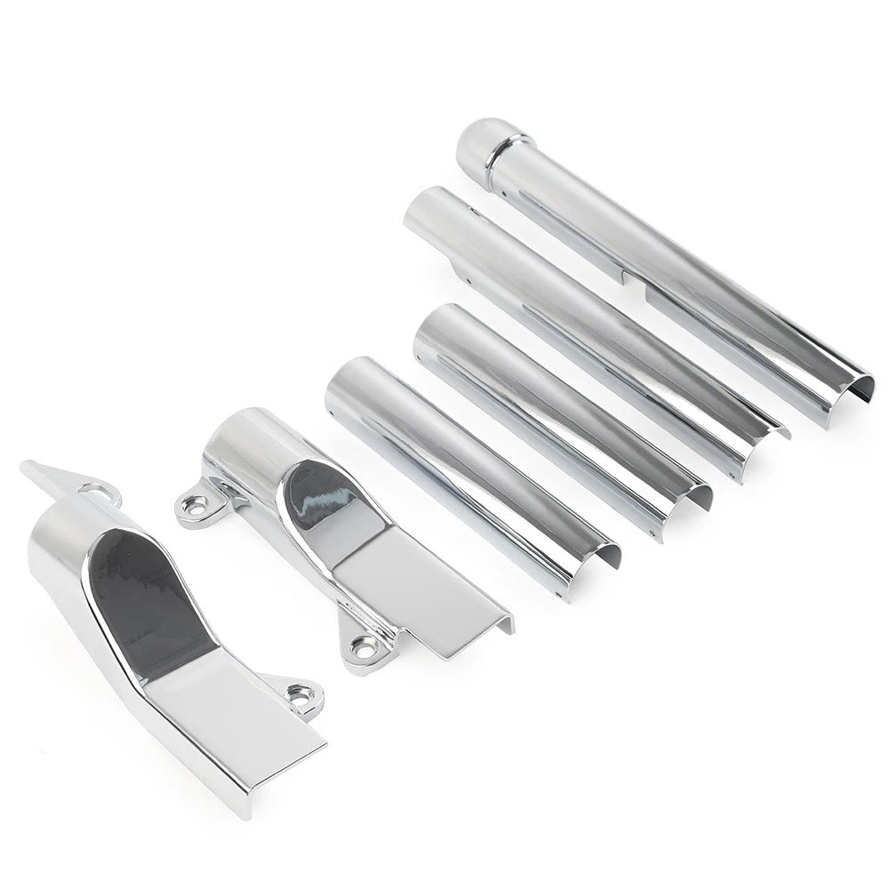Chrome Rear Swingarm Tube Covers for Harley Davidson Softail (2000–2007)