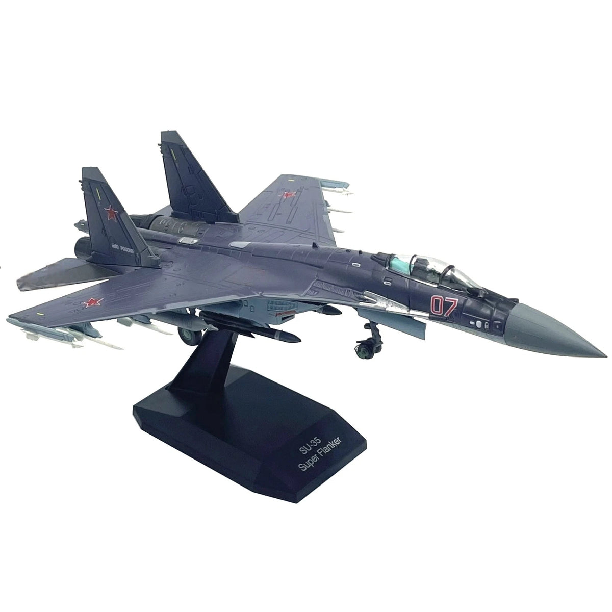 1/100 Scale Diecast Alloy Su-35 Super Flanker Model for Kids