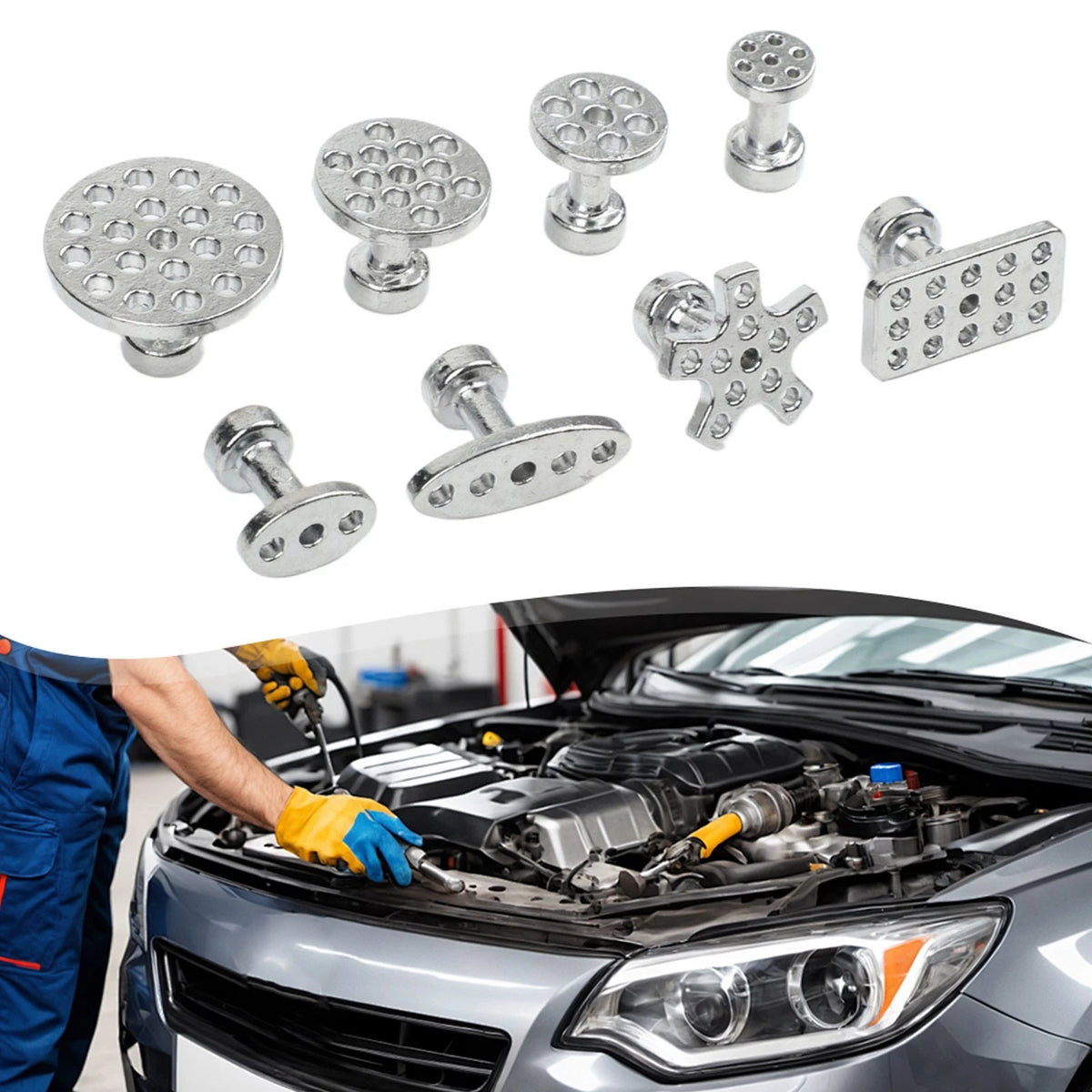 Paintless Dent Pulling Tabs Glue Puller Kit for Car Body Repair