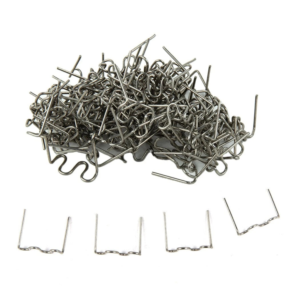 100X Pre-cut 0.8mm Wave Staples for Hot Plastic Stapler (Repair Kit)