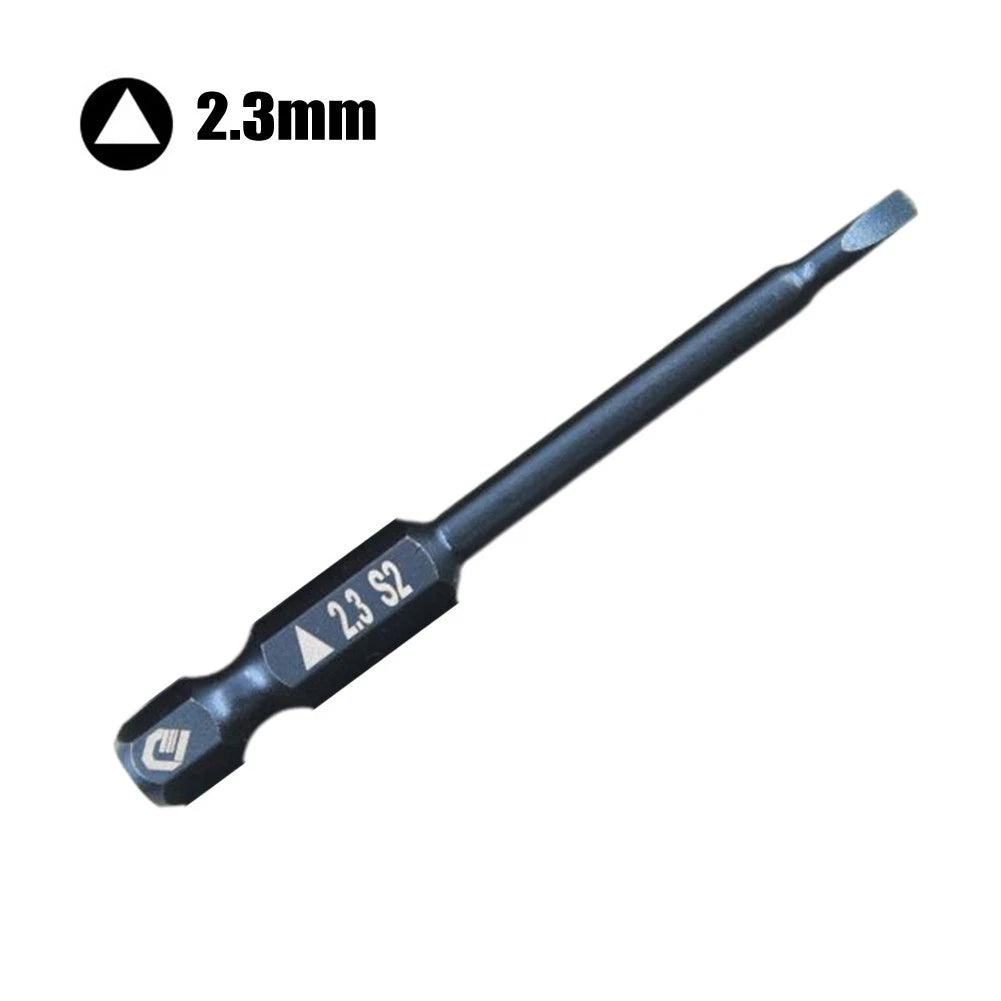 Triangular Screwdriver Bit Set for Universal Use (65mm, 1.8-2.7mm)