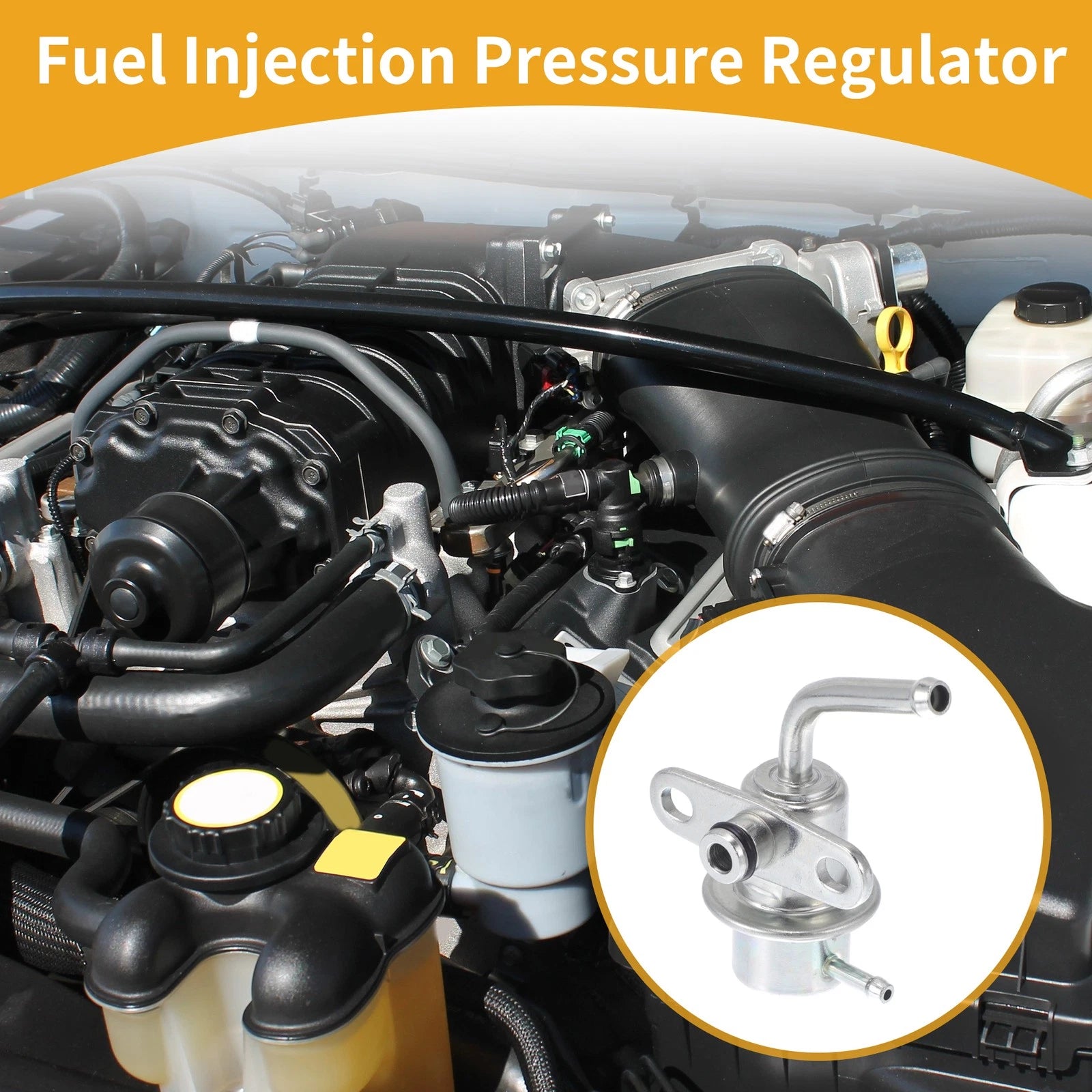 Fuel Pressure Regulator Replacement for Honda Accord 1985–1987 (Metal)