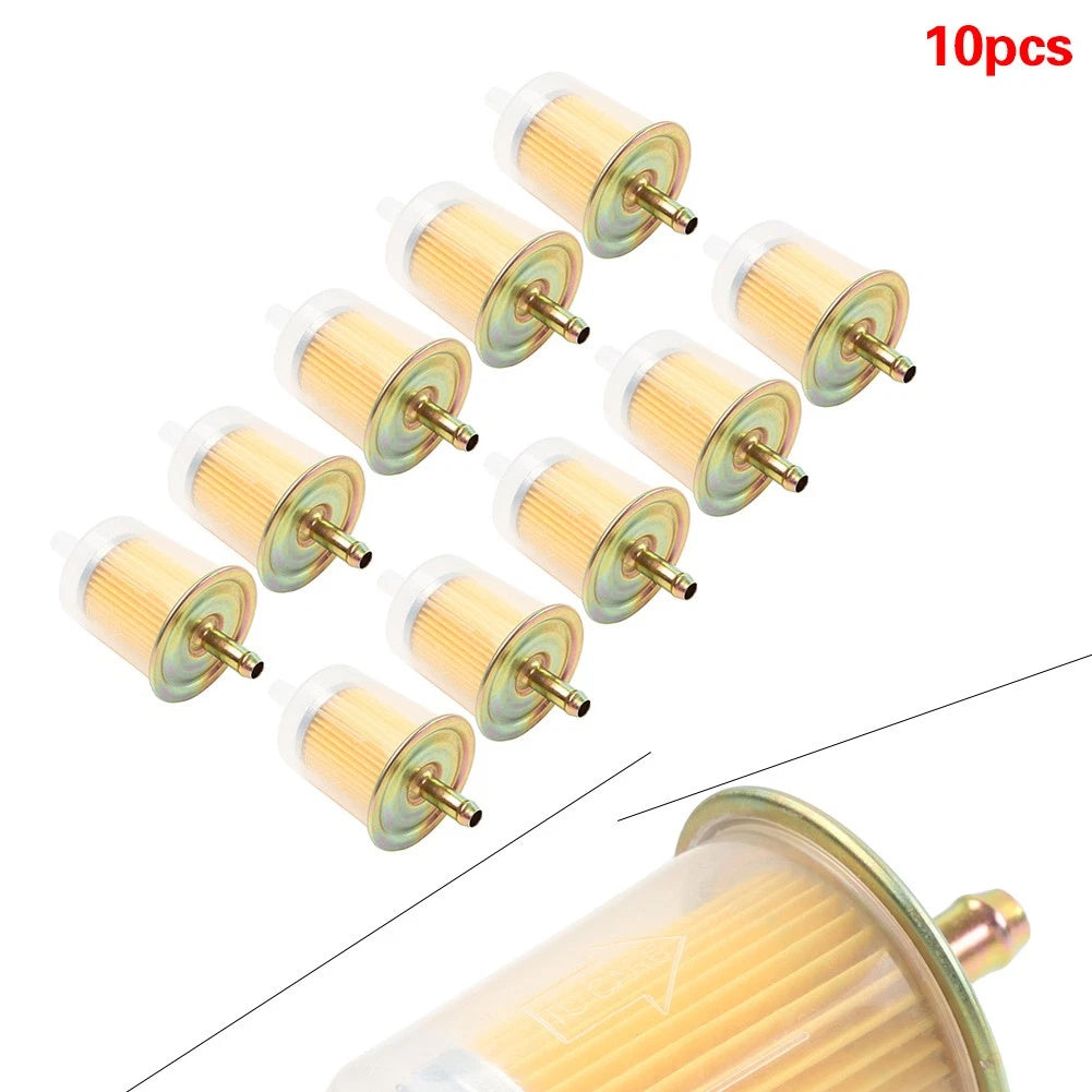 10 Pcs Inline Gas Fuel Filter for Motorcycle (Industrial)