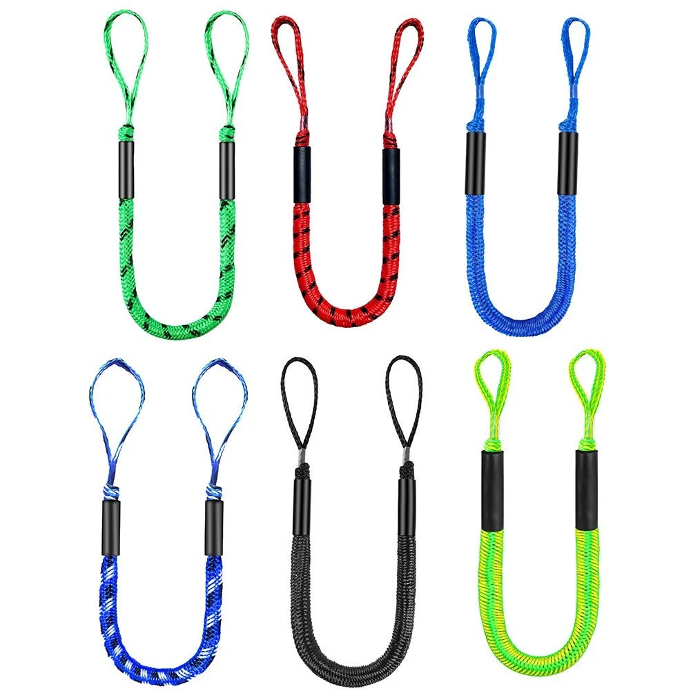2X Bungee Dock Line for Kayak and Small Boat Mooring