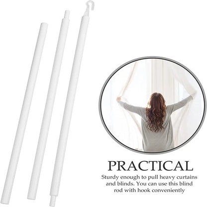 Set of 2 Lightweight Venetian Blinds Pull Rods with Safety Mechanism