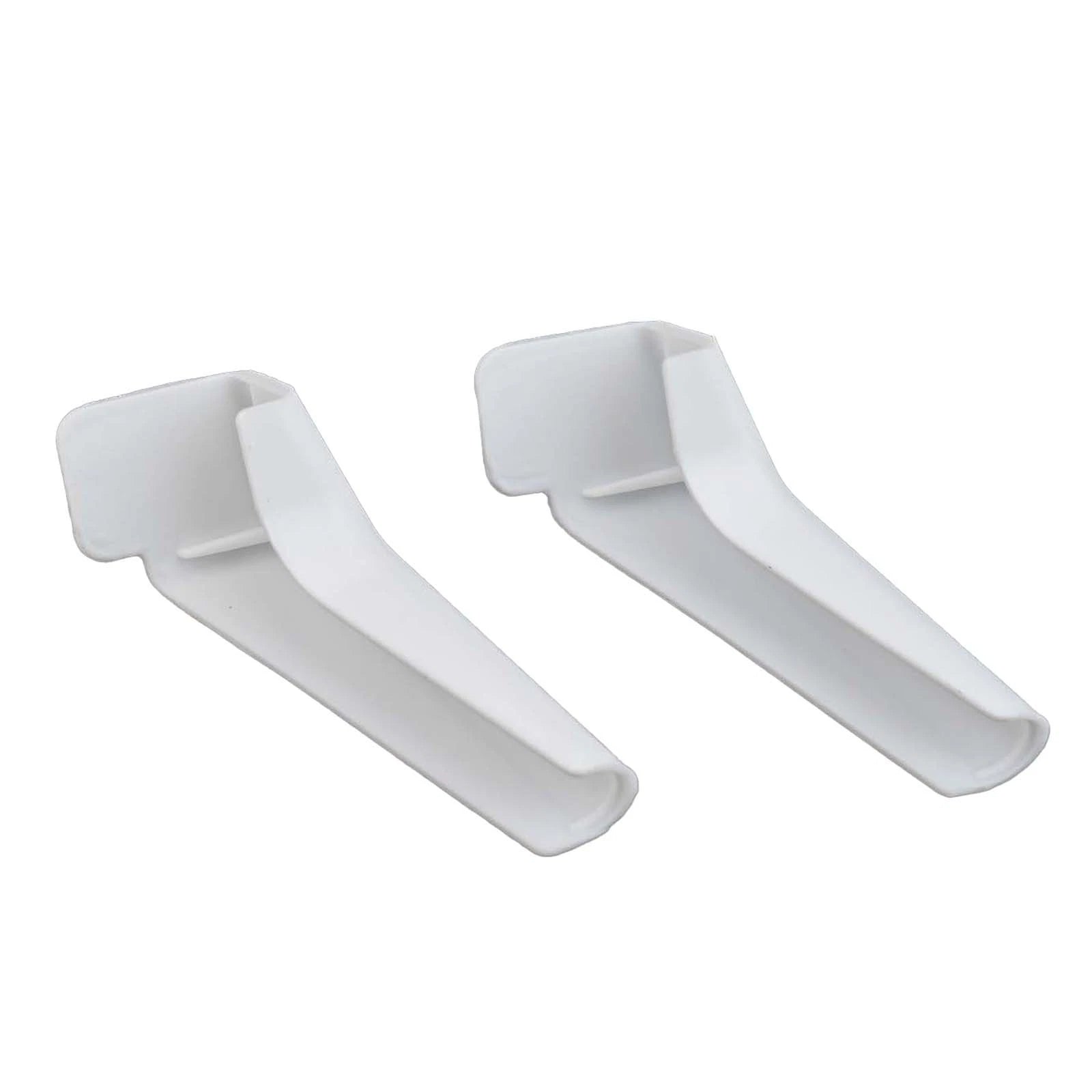 Set of 4 White Rain Gutter Spouts for RV