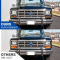 Switchback LED Smoked Front Parking Signal Light for Ford F100 F150 F250 F350 (1997–2003)