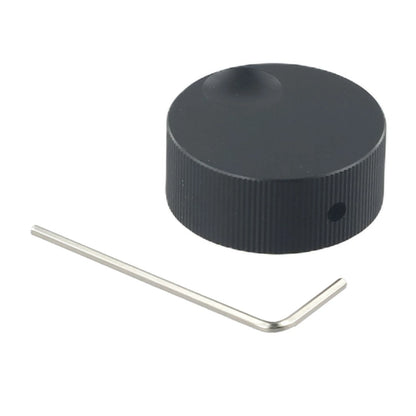 Ergonomic Black Solid Aluminum Knob for 6mm Potentiometer
