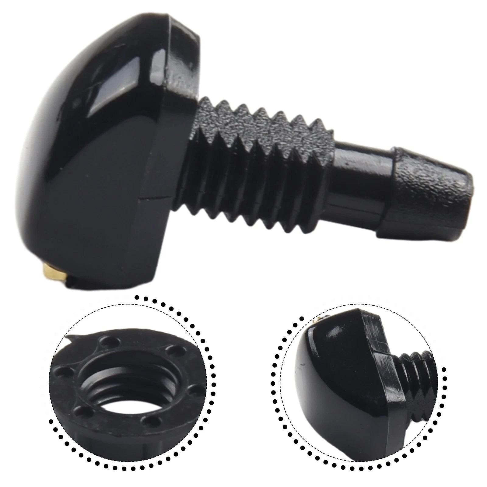 2-Pack Adjustable Windshield Washer Nozzle for Universal Vehicles