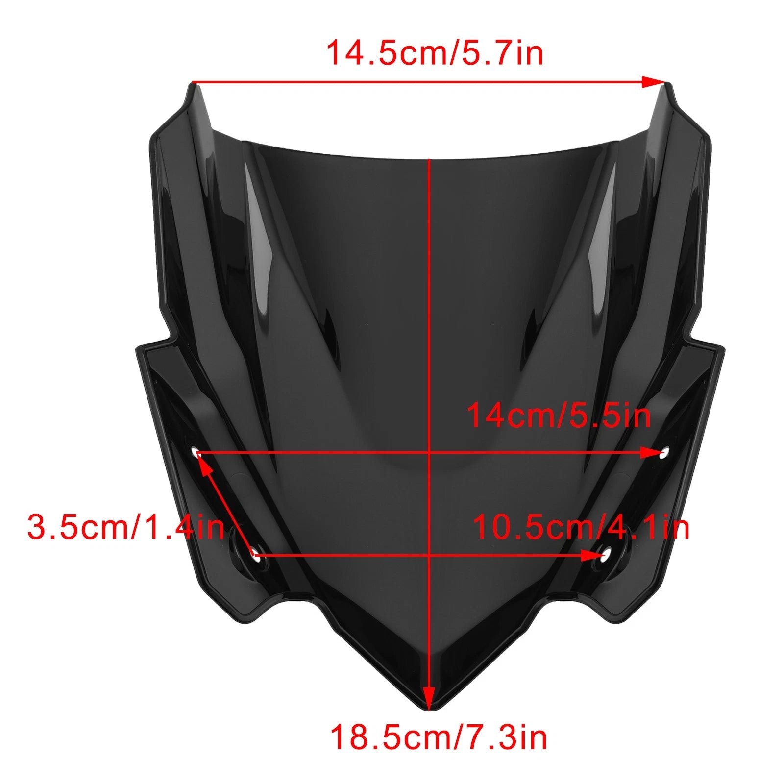Windshield Windscreen for Kawasaki Z650 (2017–2019) BLK