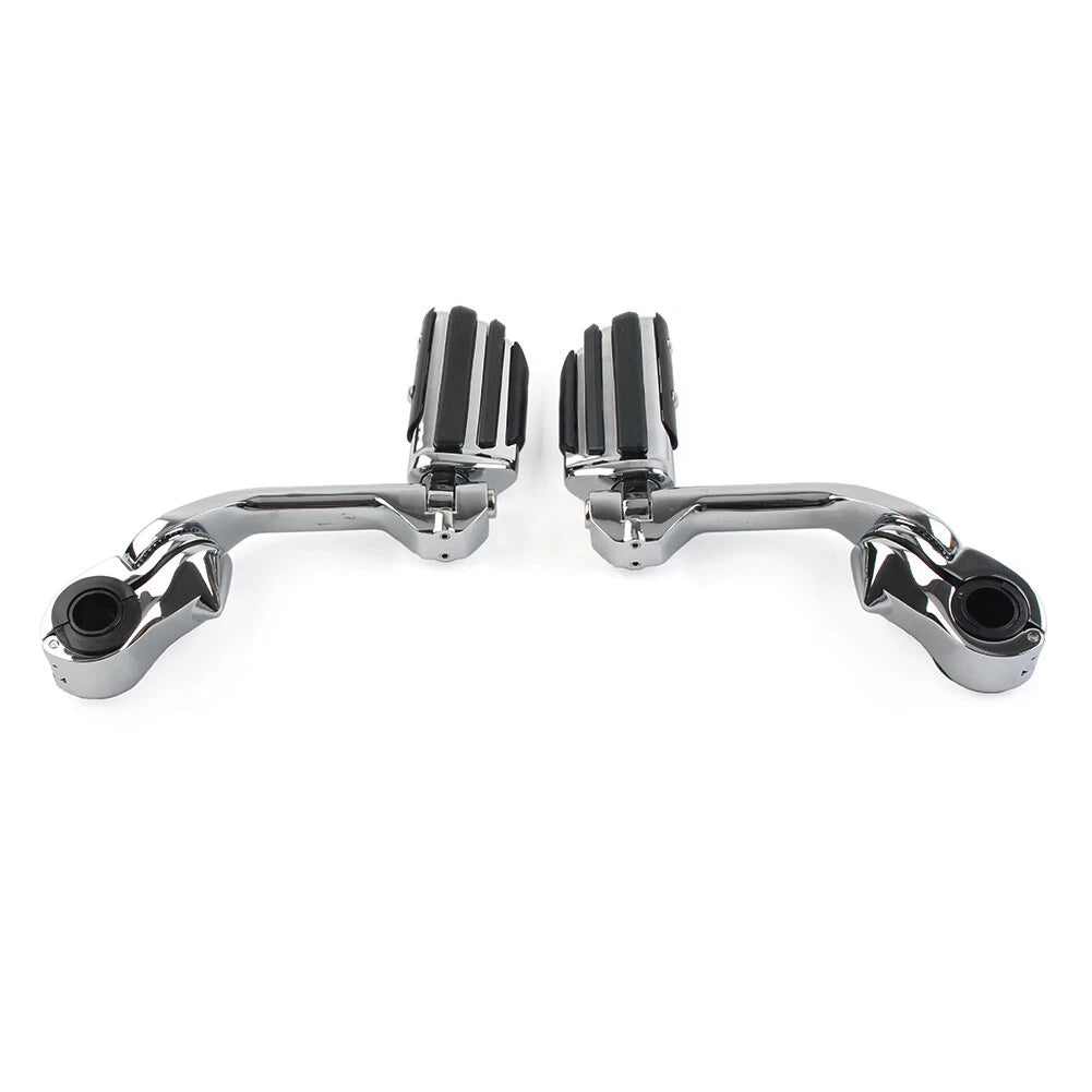 1-1/4" Highway Engine Guard Long Angled Foot Pegs for Harley Iron XL (2014–2023)
