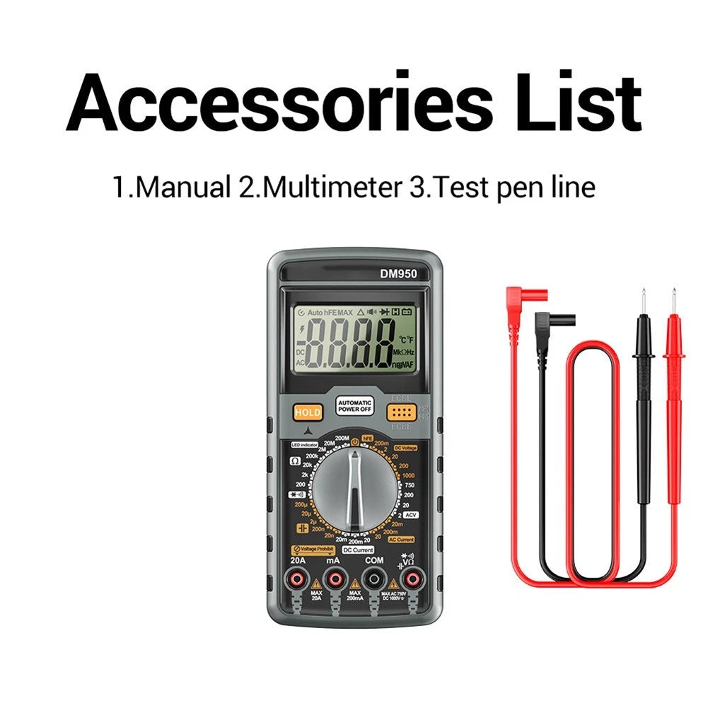 DM950 Digital Multimeter for Electrical Repair