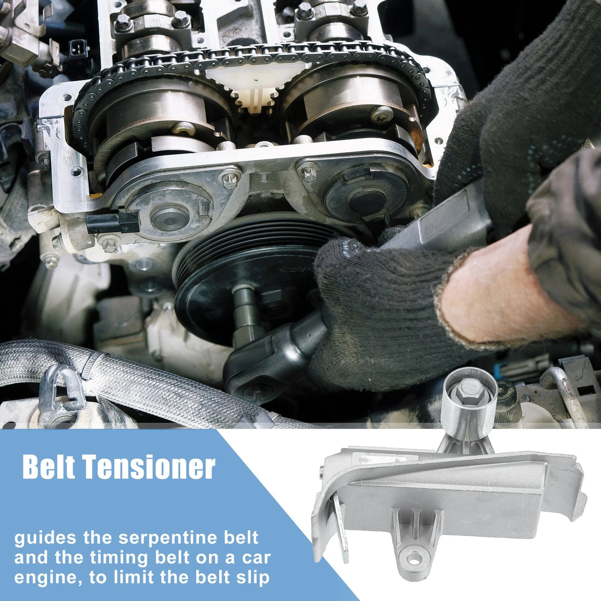 Engine Timing Belt Hydraulic Tensioner for Audi A4 B5 1.8T (1995–2000)