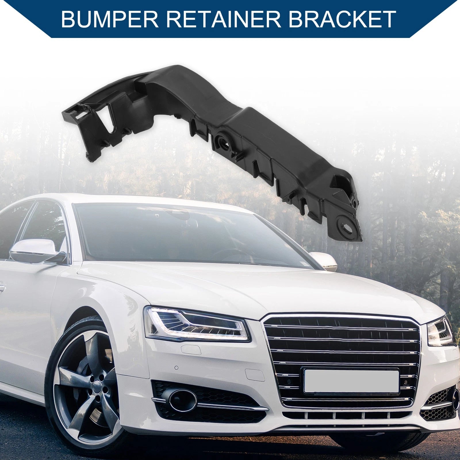 1pc Left Front Bumper Support Bracket No. 8V5807183 for Audi A3 (2015–2019)