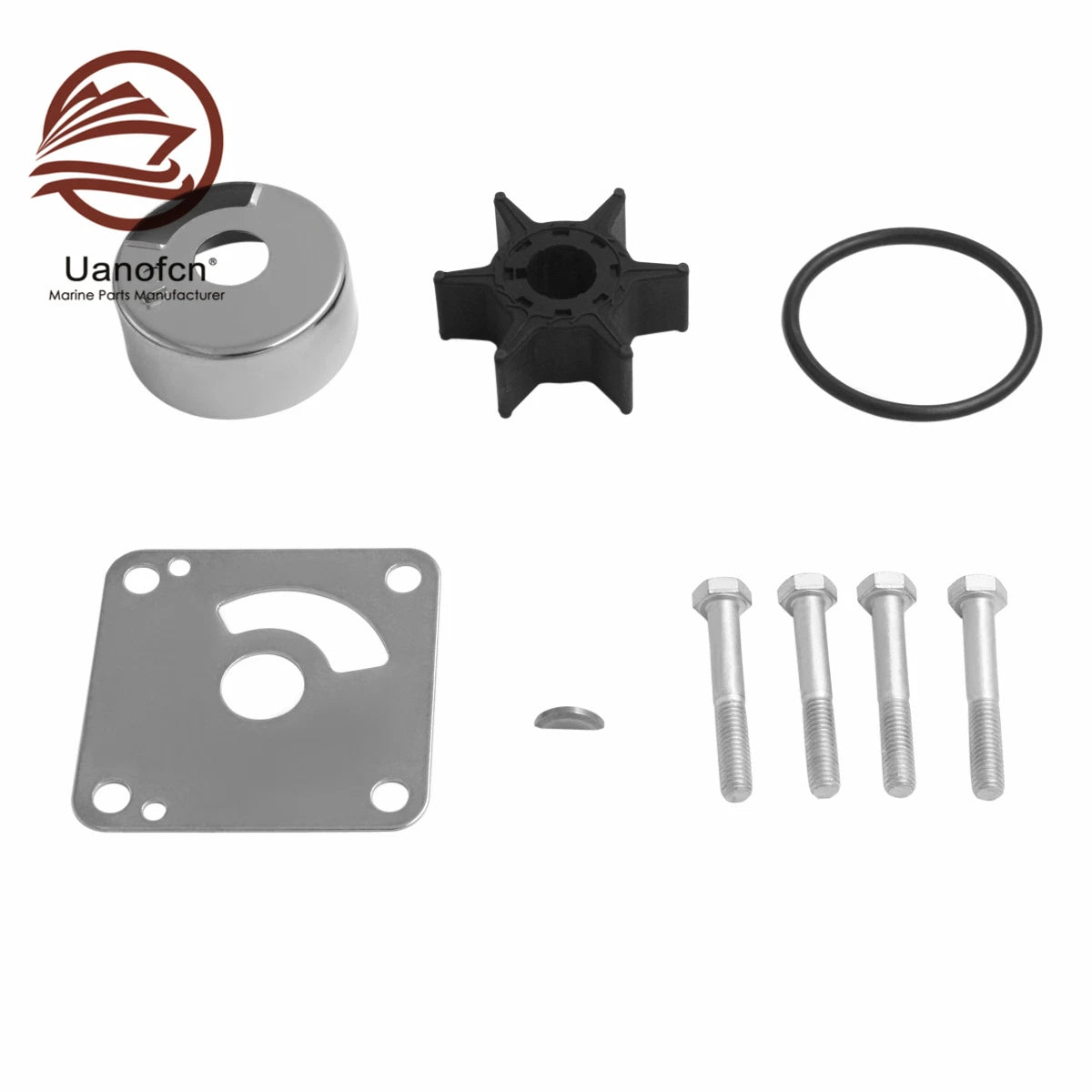 Water Pump Impeller Repair Kit for Yamaha 20HP 25HP (6L2-W0078-00, 18-3431)