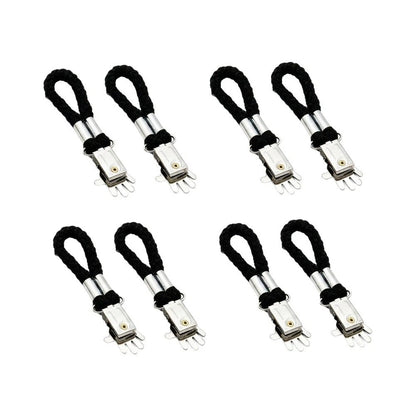 Set of 2 Beach Towel Clips with Flexible Elastic Lanyard
