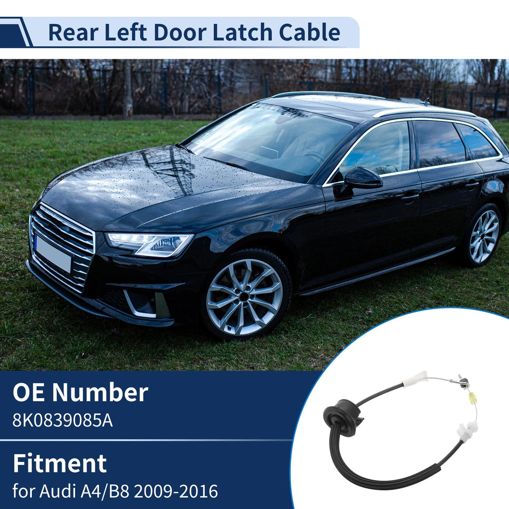 Door Latch Cable Replacement for Audi A4 B8 2009–2016 Rear Left