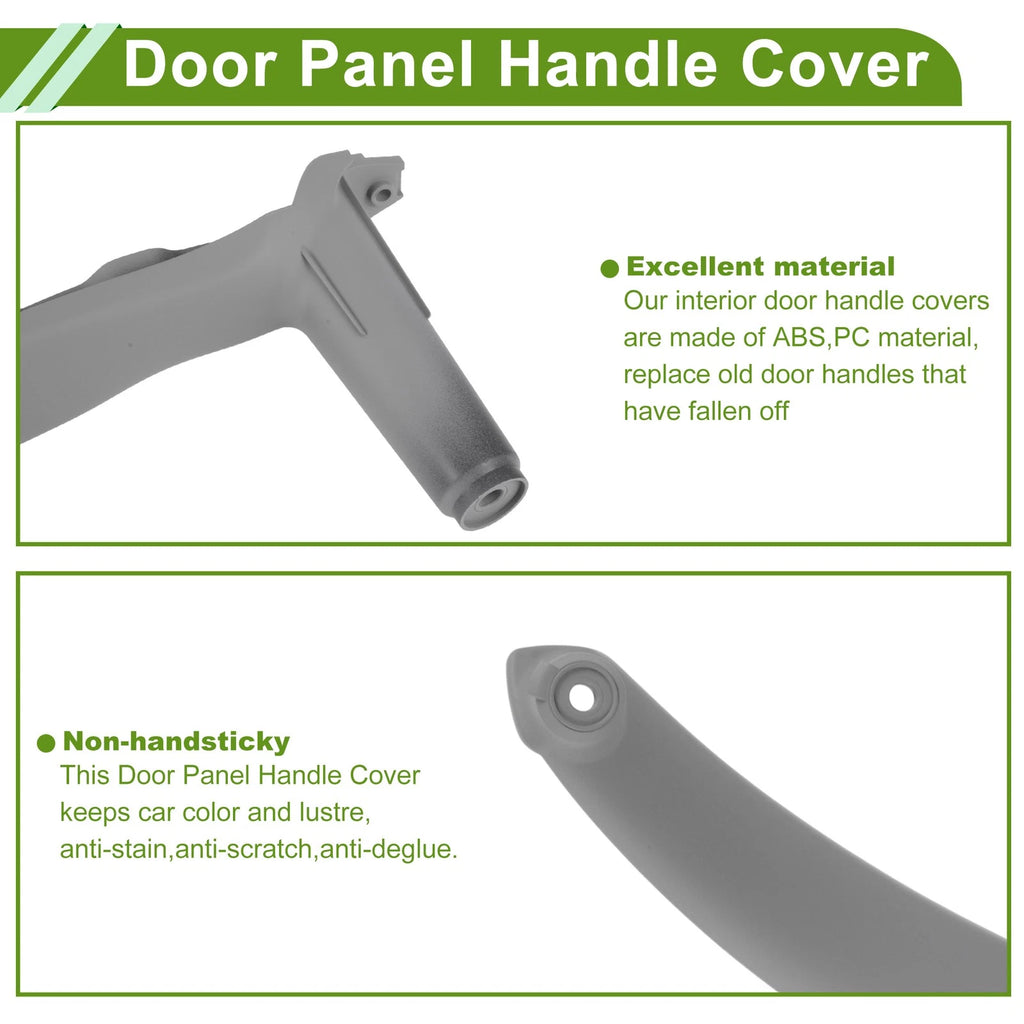 Door Panel Handle Pull Trim Cover for BMW X5 E70 (2007–2013) No. 51416969403 Gray Black