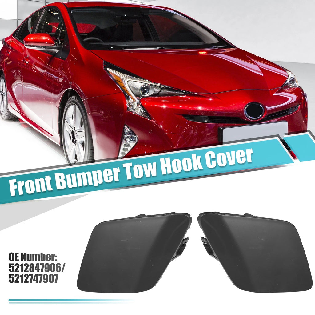 Bumper Tow Hook Pair Front Left Right Replacement for Toyota Prius (2016–2018)