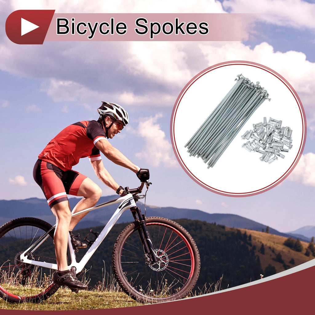 36 Bicycle Spokes 121mm Steel Galvanized for 12G Wheel Rim (Universal)