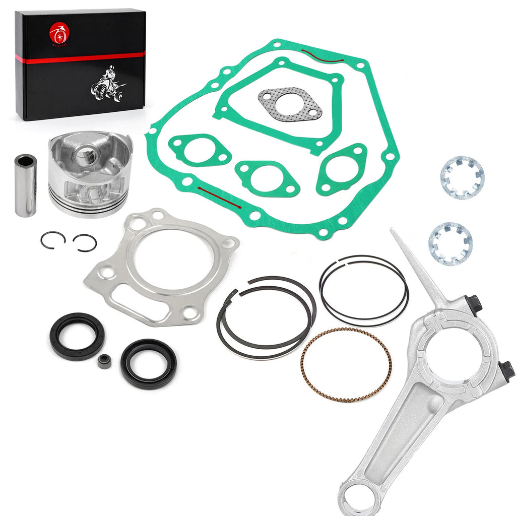 Piston Gasket & Connecting Rod for Yamaha Golf Cart G11 G16 G20 (301CC)
