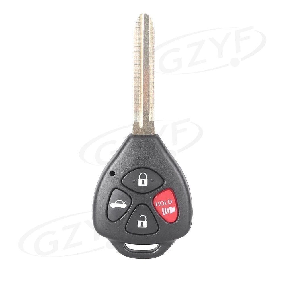 Remote Uncut Key Fob Shell Case for Toyota Corolla Avalon (2003–2020)