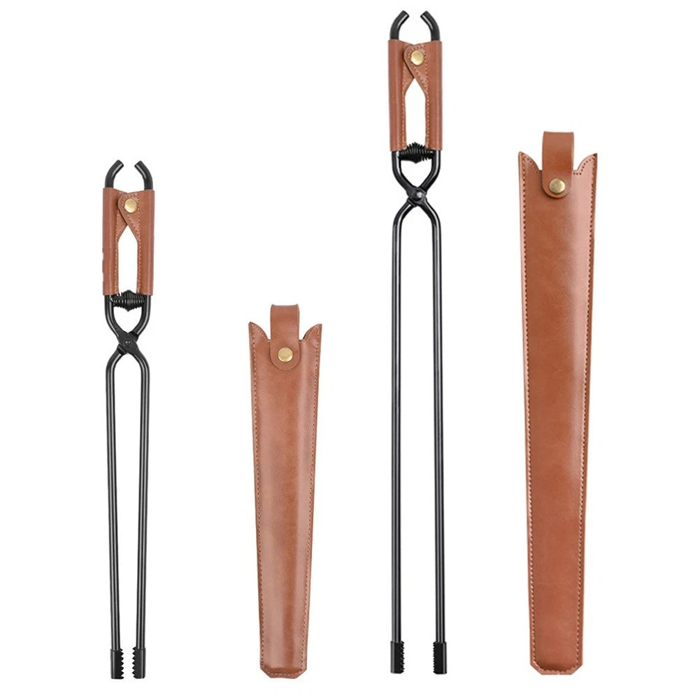 Sturdy Fire Tongs for Barbecue and Camping Use