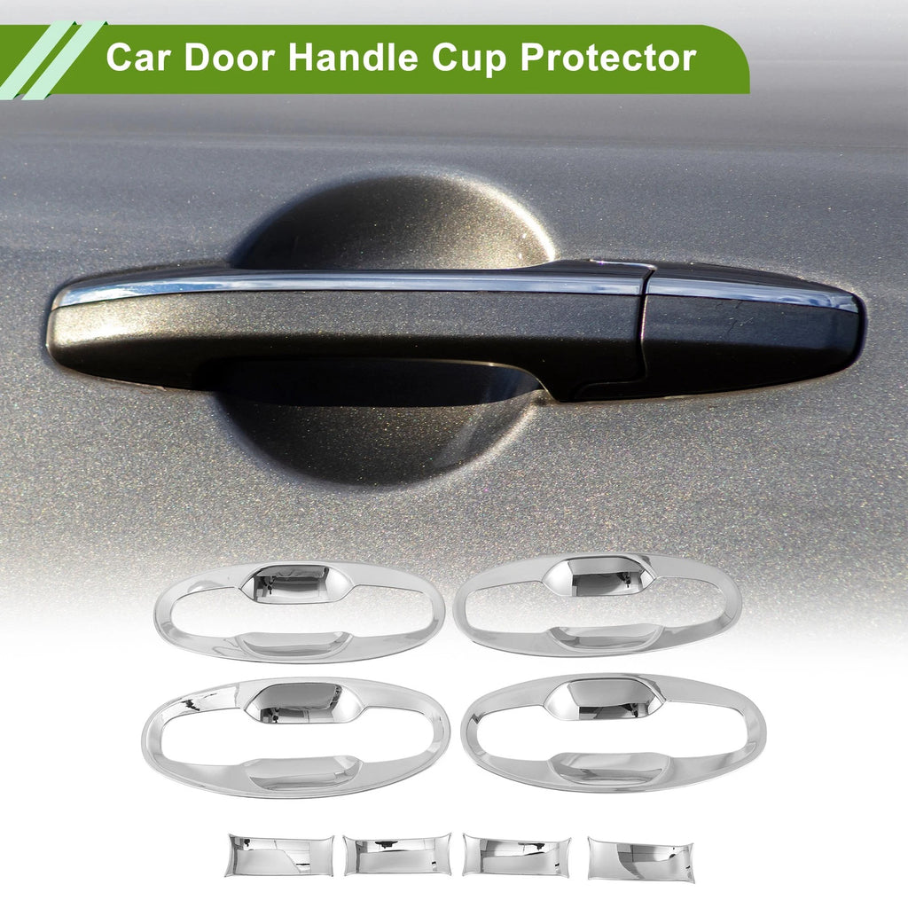 Car Door Handle Cup Protector Set for Subaru XV (2018–2022) Chrome 8 Pcs