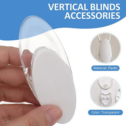 Set of 8 Transparent Handle Curtain Accessories for