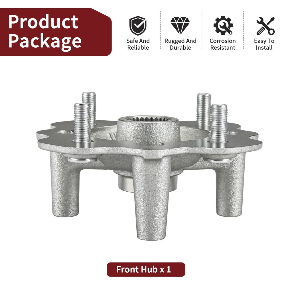 Front Wheel Hub for Yamaha Bruin 350 YFM350 2x4 YFM350FA 4x4 (2004–2006)