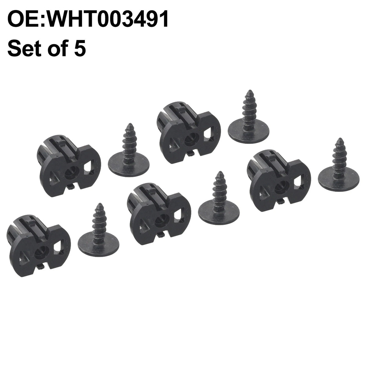 WHT003491 Compatible with For Tiguan 5PCs Engine Lower Guard Hardware Set