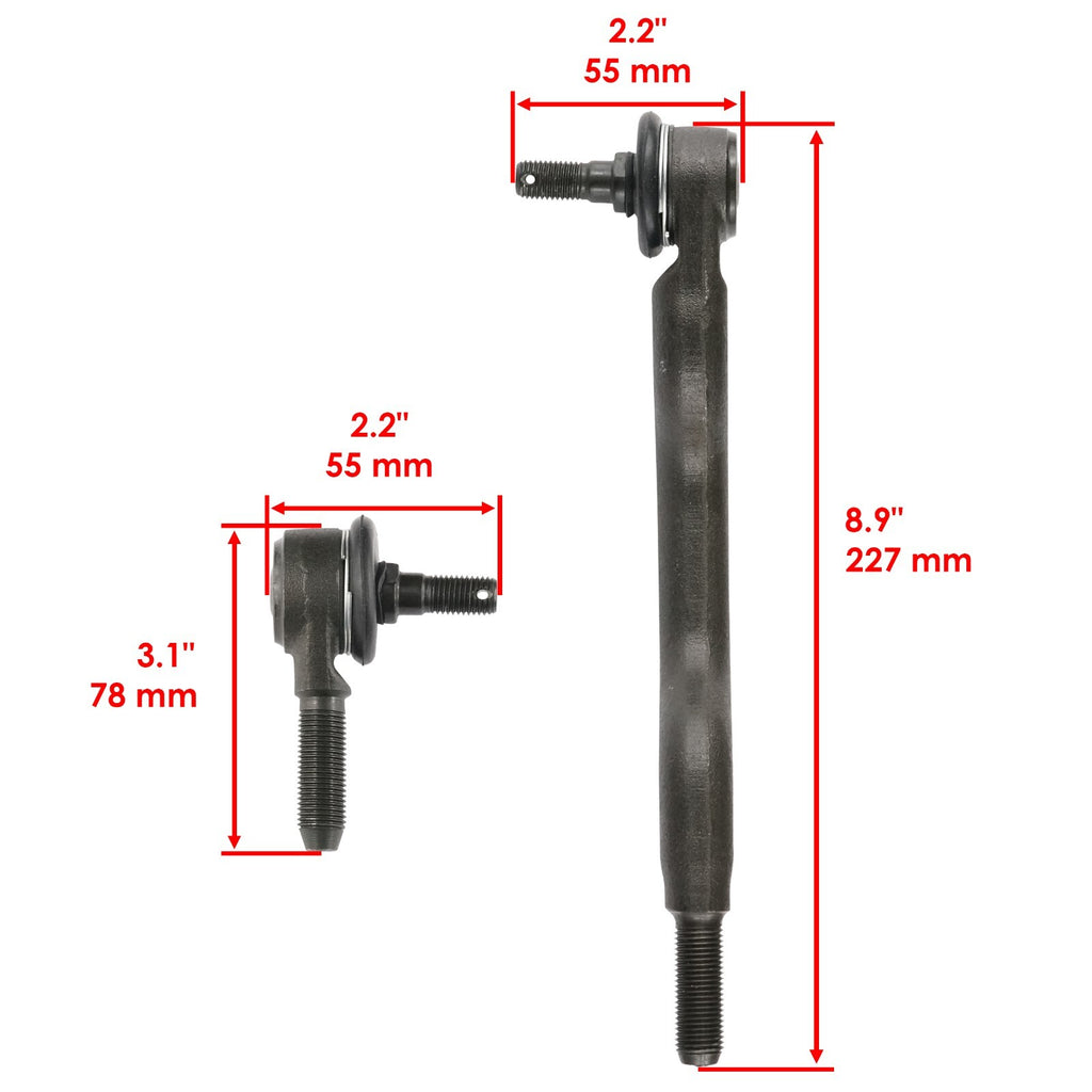 Tie Rod Ends Left Side Replacement for Kawasaki Bayou 300 KLF300B (1988–2004)