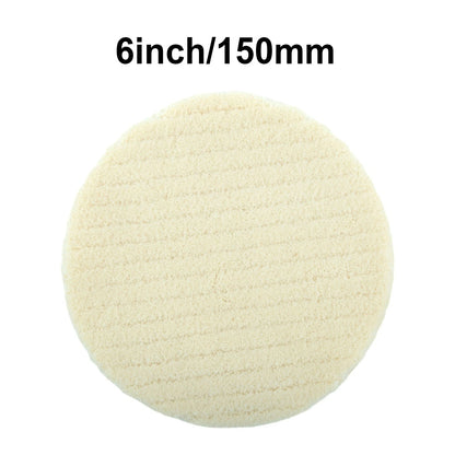 Polishing Pads Set of 4 75-180mm Coated Cushion Wool Buffing