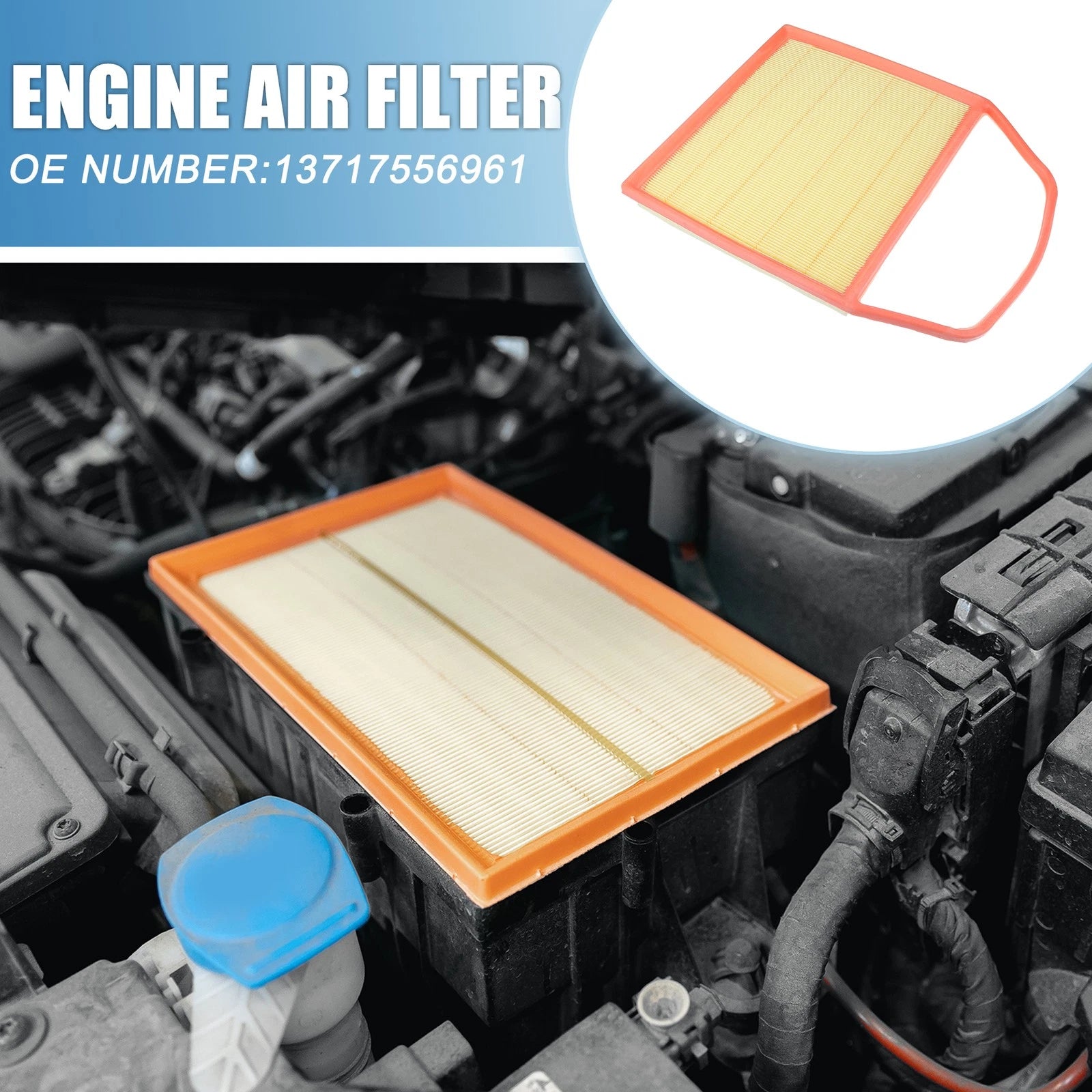 Engine Air Filter Replacement for BMW 335i E90 2007–2012 Intake Air Flow