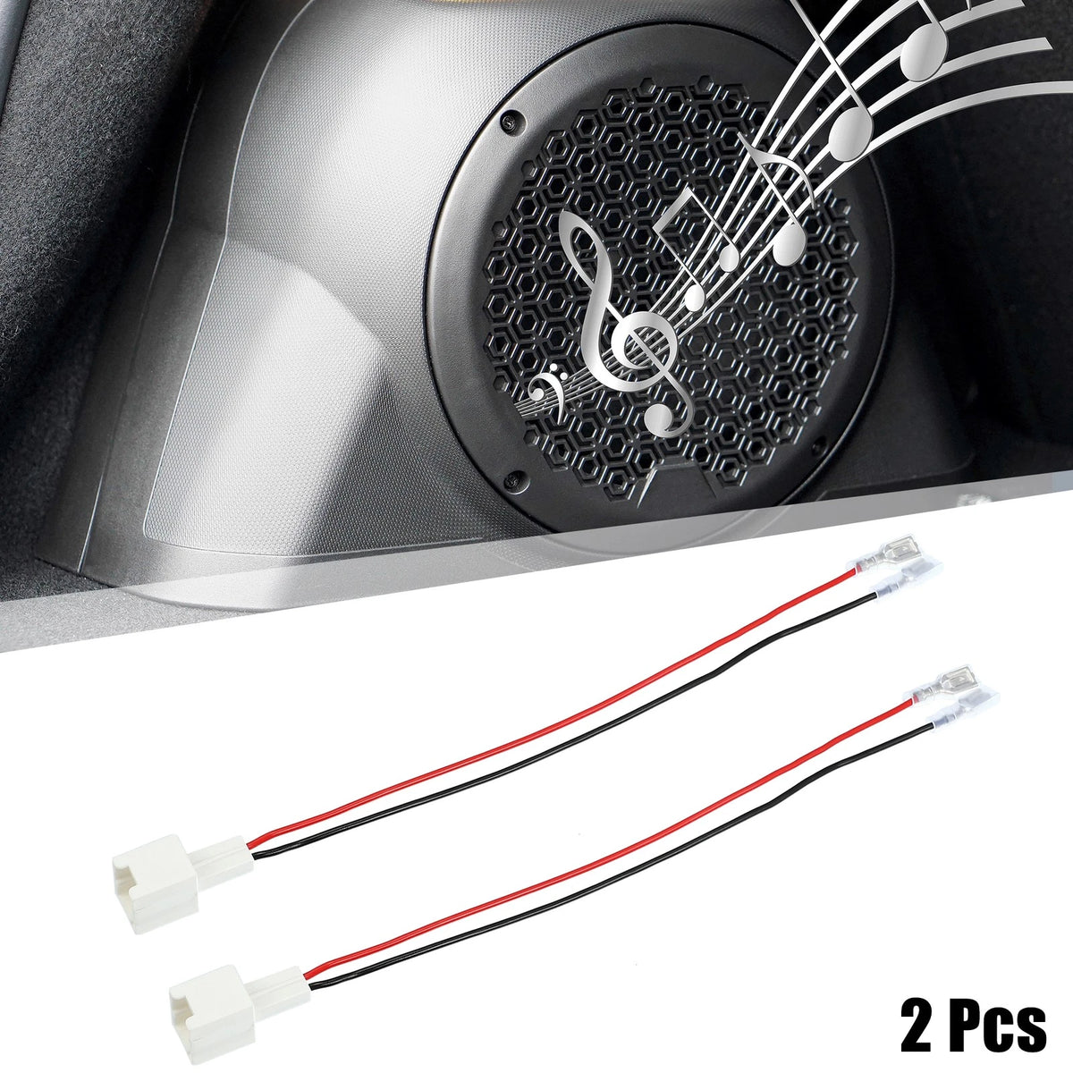 2 Pcs Speaker Connector Wire Harness Adapters for Nissan Infiniti