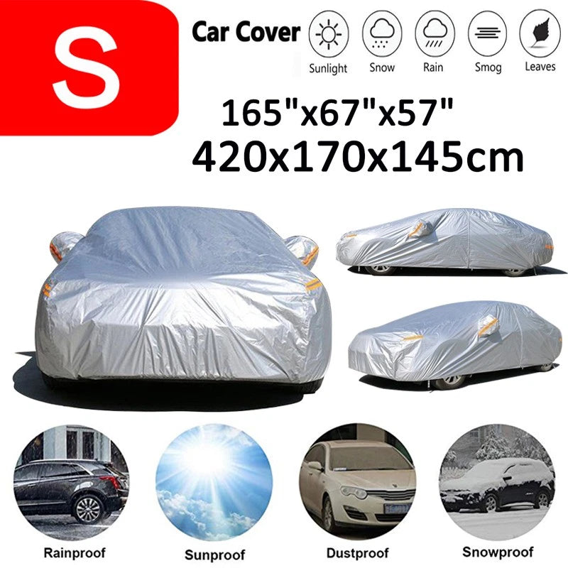 Universal Full Sedan Car Cover Waterproof All Weather Protector