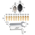 Keyless Quick Change Chuck for Rotary Tools (Compatible with Various Bits)