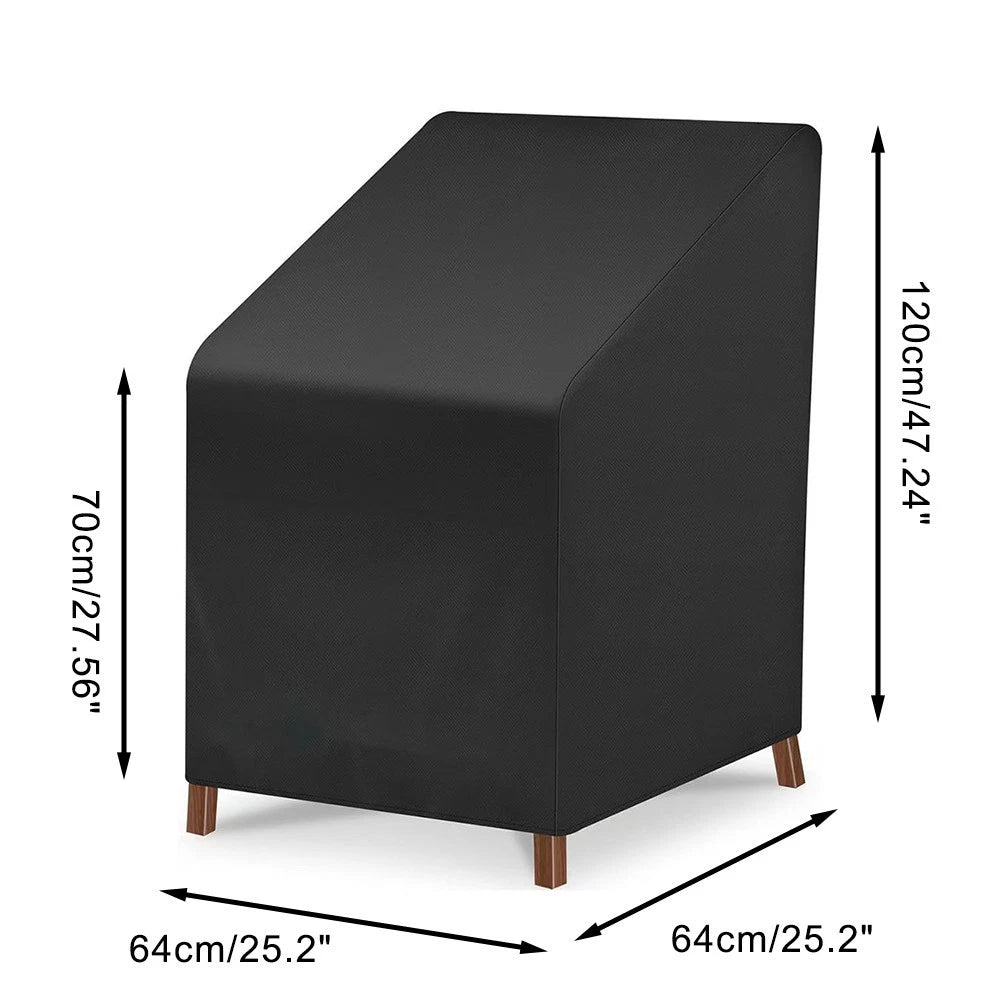 Outdoor Chair Cover for Stackable High Back Chairs (Heavy Duty)