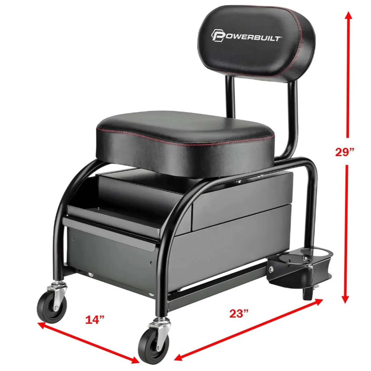 Powerbuilt Professional Detailer Roller Seat for Universal Use (240299)