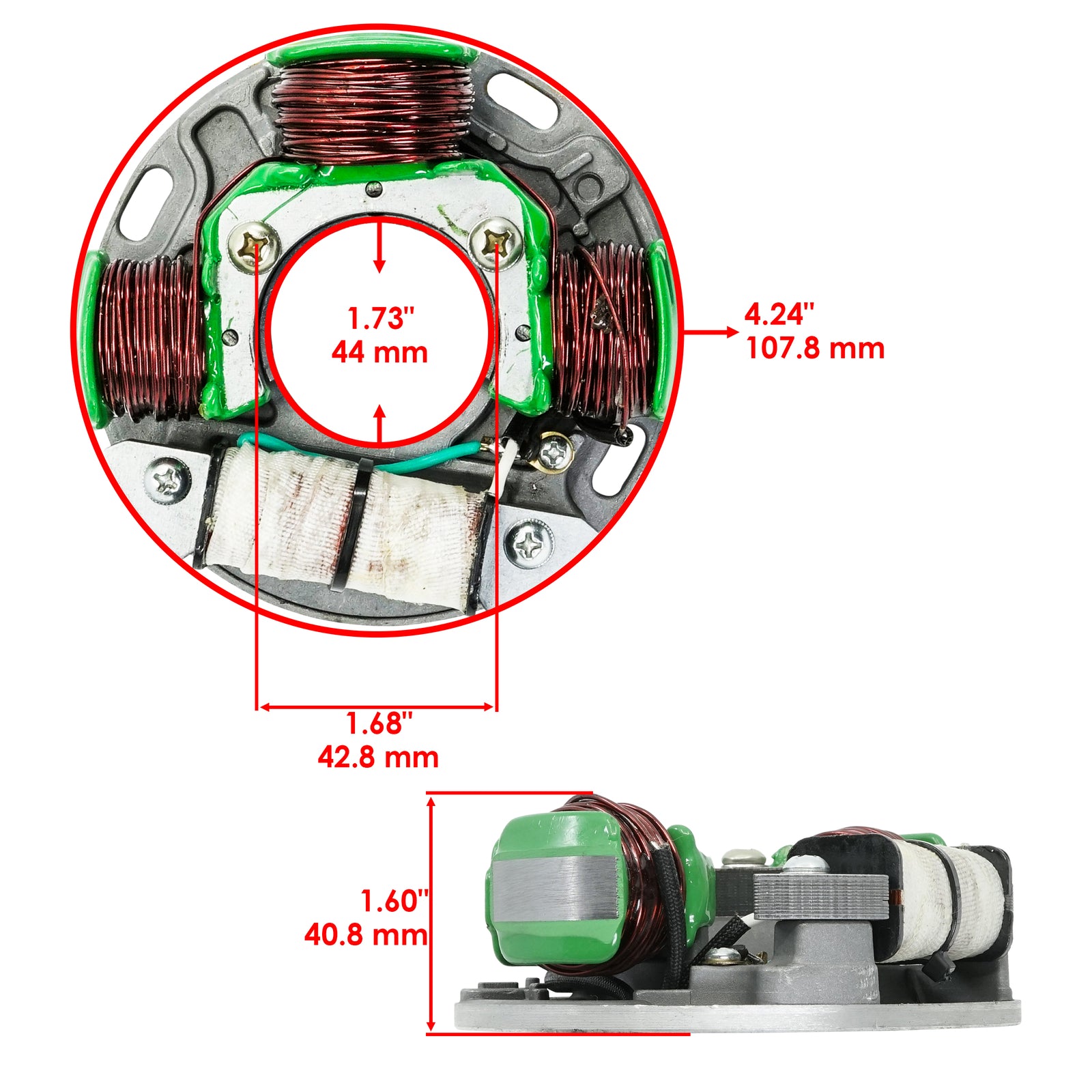 Stator Replacement for Sea-Doo HX720 4-Wire Magneto (1995–1997)