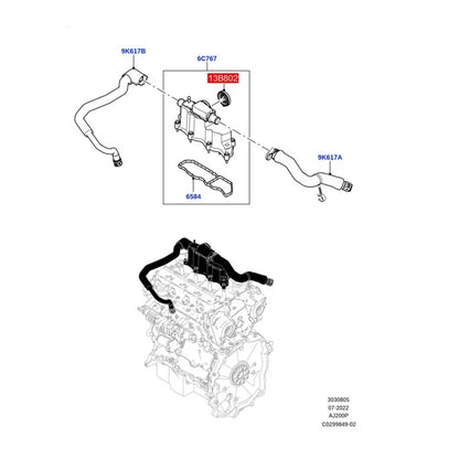 Engine Valve Cover for Range Rover Evoque (2012–Present)