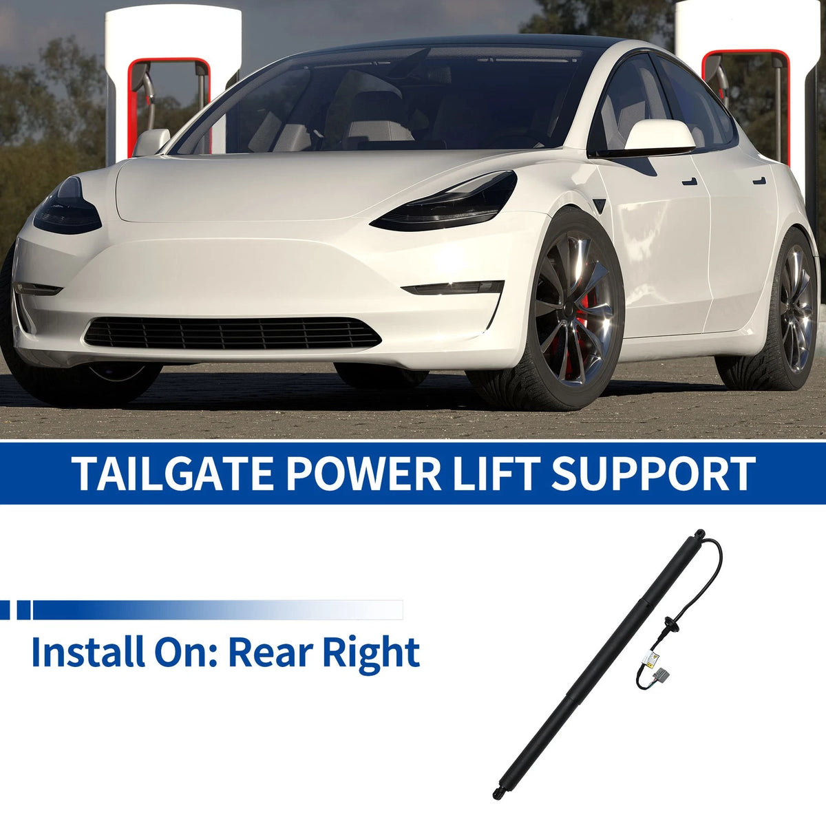 Rear Right Tailgate Power Lift Support for Tesla Model S (2012–2019) No.600661000B
