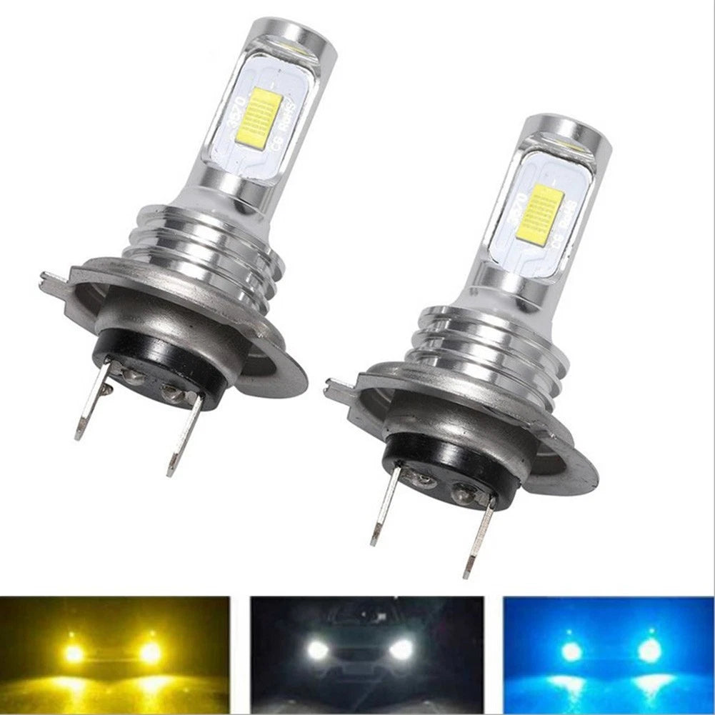 H7 Headlight Bulbs for 12V 24V Vehicles (High/Low Beam, 80W)