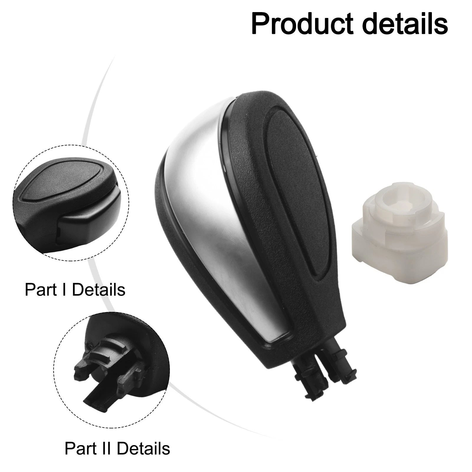 Shift Knob for Land Rover Freelander LR2 (2002–2014) Black/White