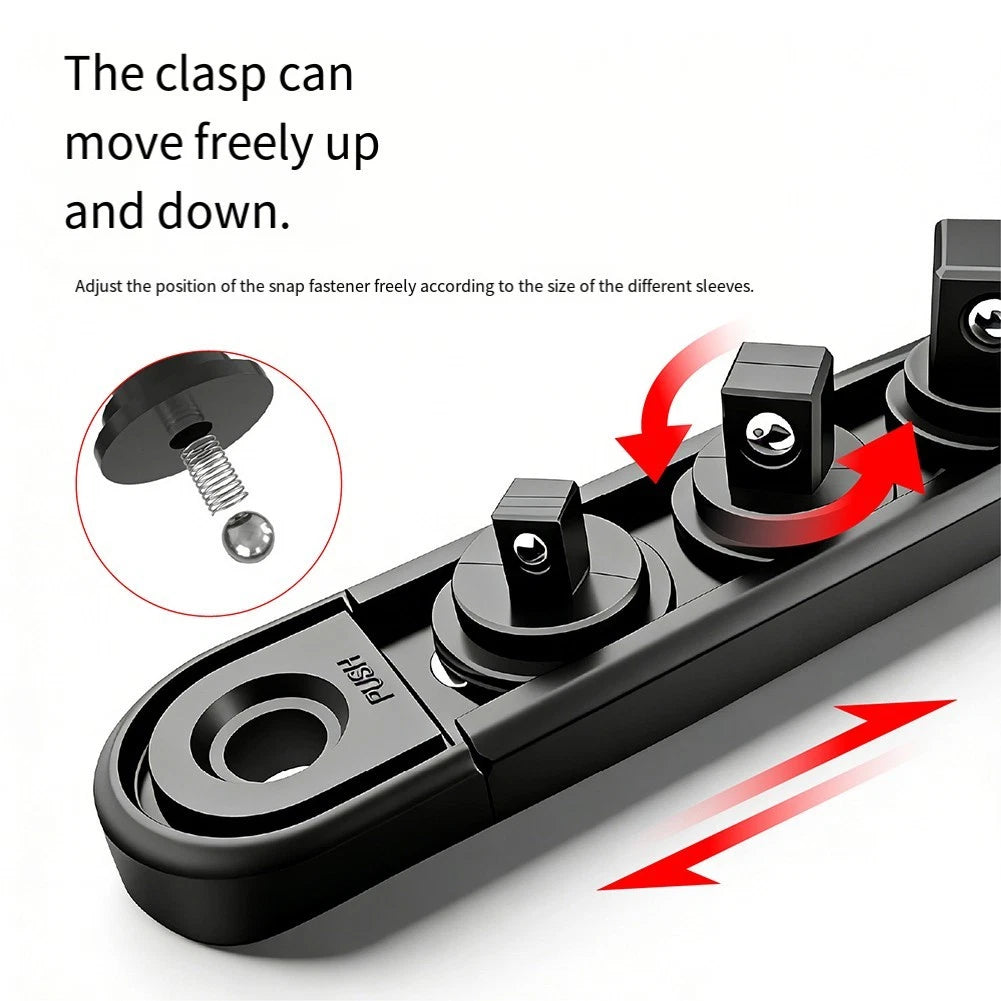 Magnetic Socket Organizer for Mini (1/2, 3/8, 1/4 Inch)