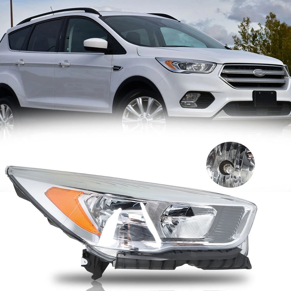 Headlight Headlamp for Ford Escape (2017–2019) Halogen Passenger Side