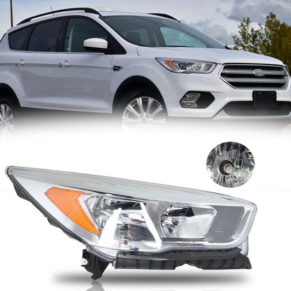 Headlight Headlamp for Ford Escape (2017–2019) Halogen Passenger Side