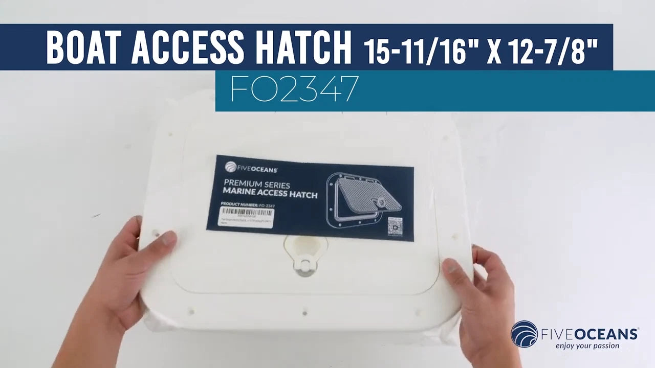 Boat Hatch Access Lid 15-11/16" x 12-7/8" Off-White