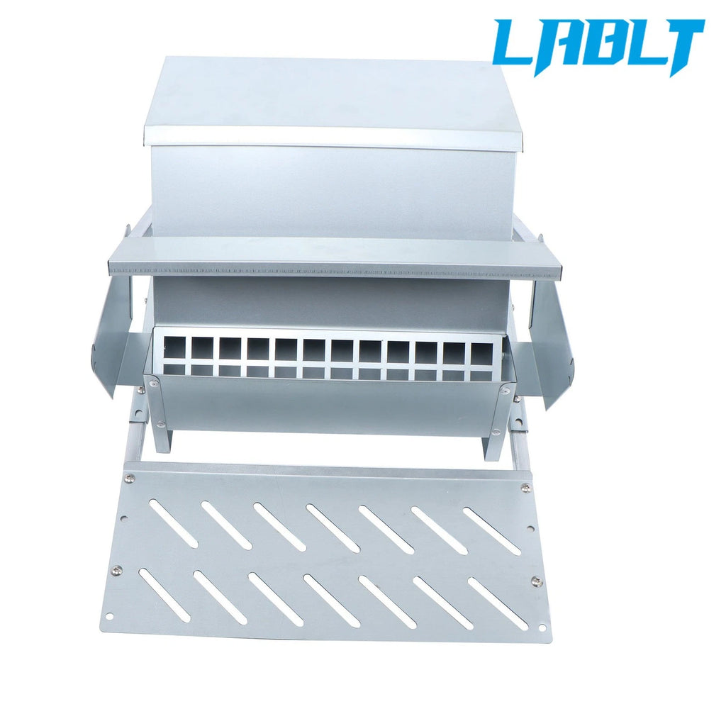 Automatic Chicken Feeder for Poultry (20 lb, Galvanized Steel)